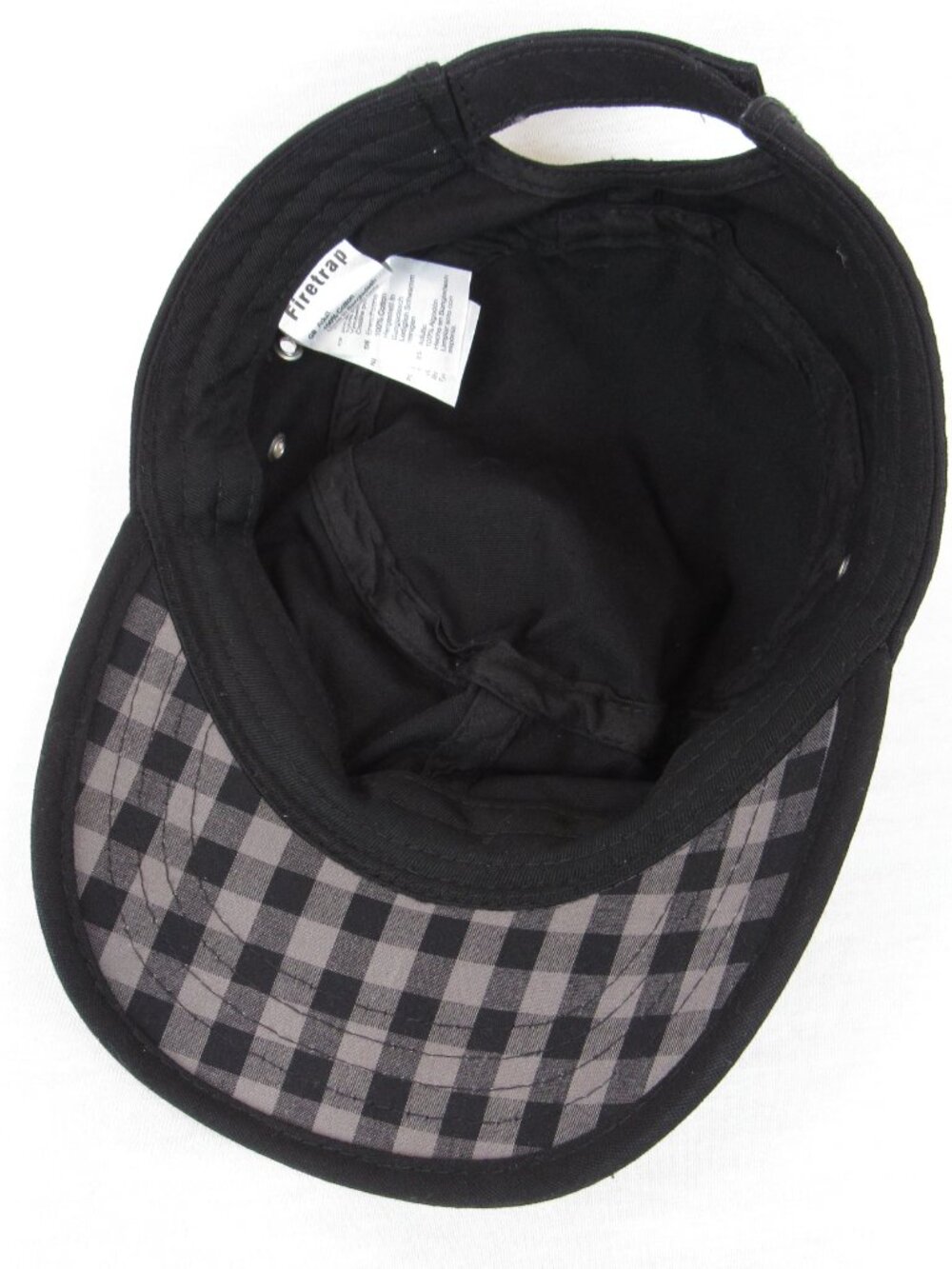 Firetrap Army Cap Men's Black Hat Military Inspired Everyday Wear Adjustatable - Picture 7 of 8